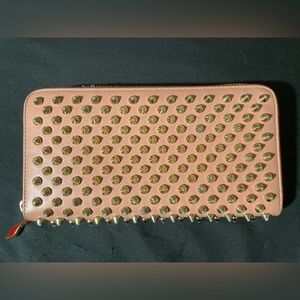 Christian Louboutin Panettone Spike Zip around Wallet